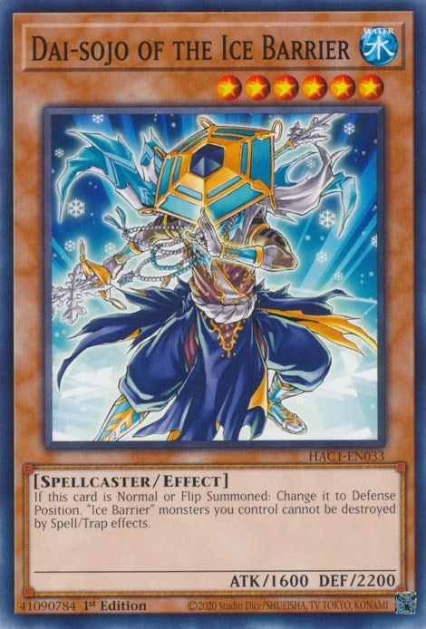 Dai-sojo of the Ice Barrier (1033) (HAC1) - YuGiOh Single