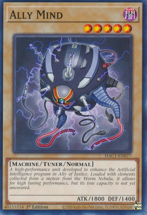Ally Mind (1077) (HAC1) - YuGiOh Single