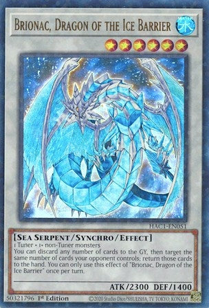 Brionac Dragon of the Ice Barrier (Duel Terminal) (1051) (HAC1) - YuGiOh Single