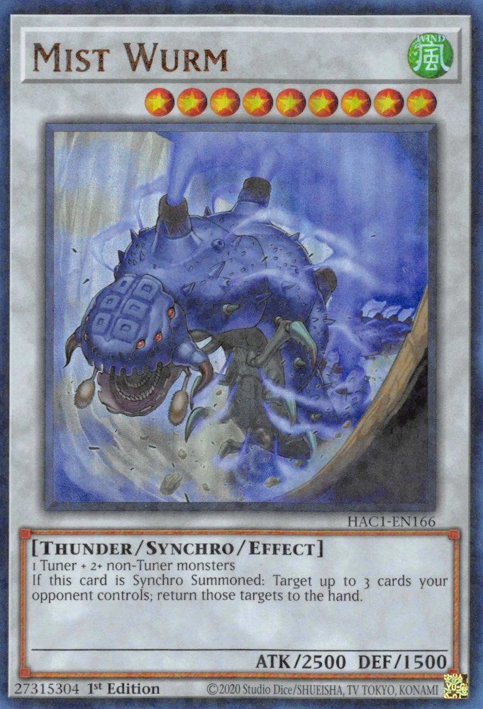 Mist Wurm (Duel Terminal) (1166) (HAC1) - YuGiOh Single