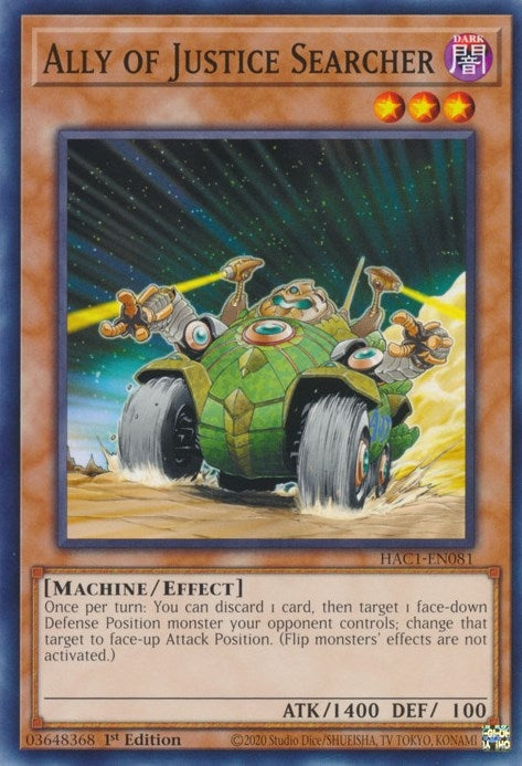 Ally of Justice Searcher (1081) (HAC1) - YuGiOh Single
