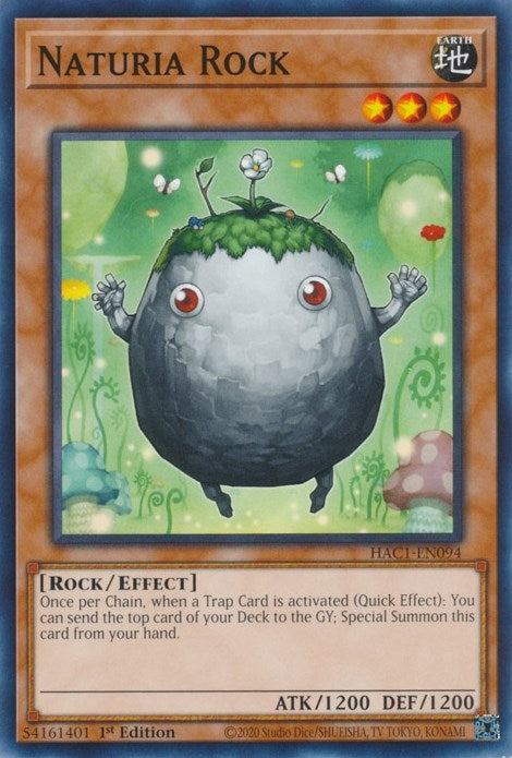 Naturia Rock (1094) (HAC1) - YuGiOh Single