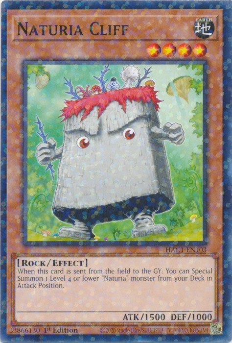 Naturia Cliff (Duel Terminal) (1103) (HAC1) - YuGiOh Single