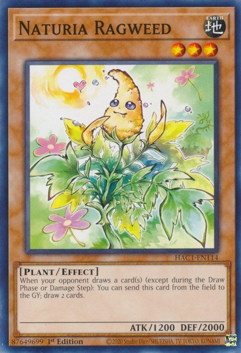 Naturia Ragweed (1114) (HAC1) - YuGiOh Single