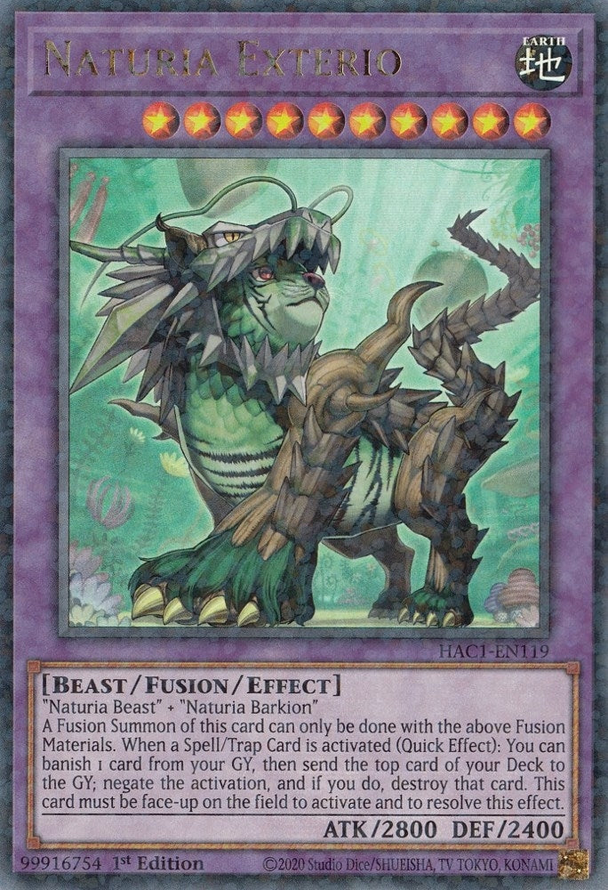Naturia Exterio (Duel Terminal) (1119) (HAC1) - YuGiOh Single