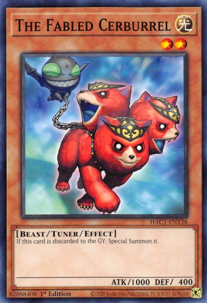 The Fabled Cerburrel (1138) (HAC1) - YuGiOh Single