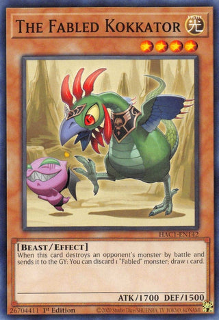 The Fabled Kokkator (1142) (HAC1) - YuGiOh Single