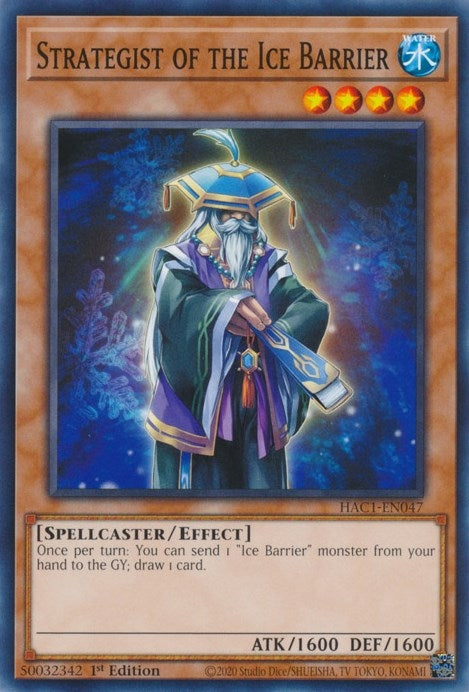 Strategist of the Ice Barrier (1047) (HAC1) - YuGiOh Single