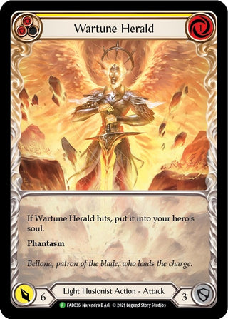 Image for Wartune Herald (Yellow) (Extended Art) - FAB036 (FAB036) - Flesh and Blood TCG