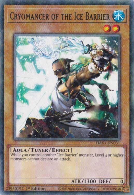 Cryomancer of the Ice Barrier (Duel Terminal) (1031) (HAC1) - YuGiOh Single