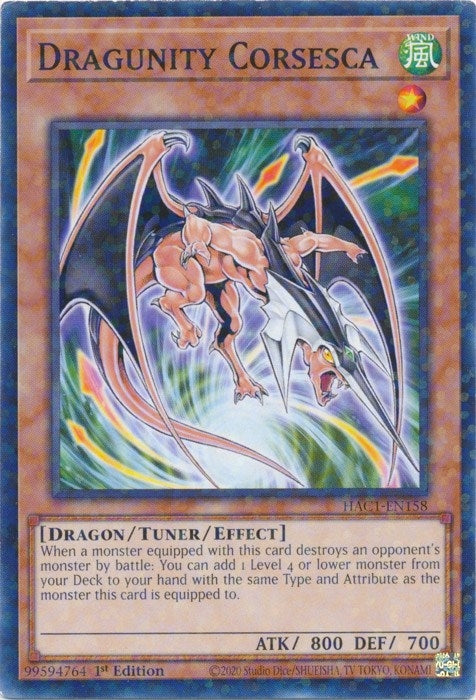 Dragunity Corsesca (Duel Terminal) (1158) (HAC1) - YuGiOh Single