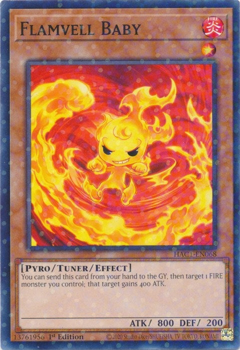 Flamvell Baby (Duel Terminal) (1068) (HAC1) - YuGiOh Single