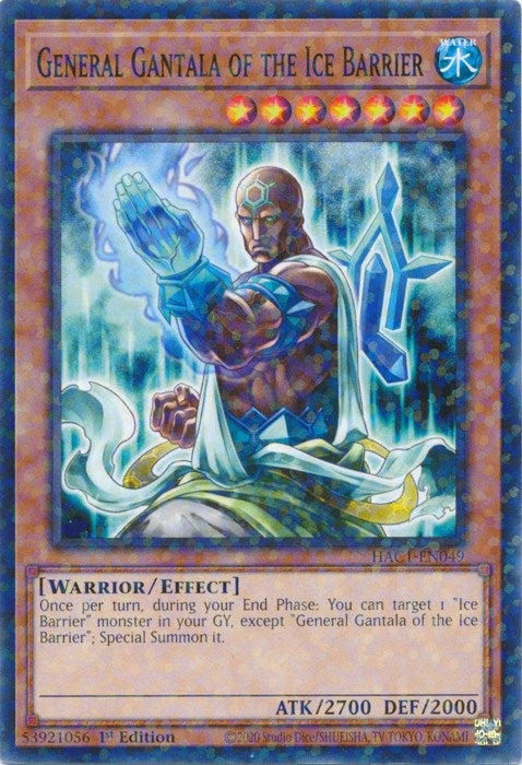 General Gantala of the Ice Barrier (Duel Terminal) (1049) (HAC1) - YuGiOh Single