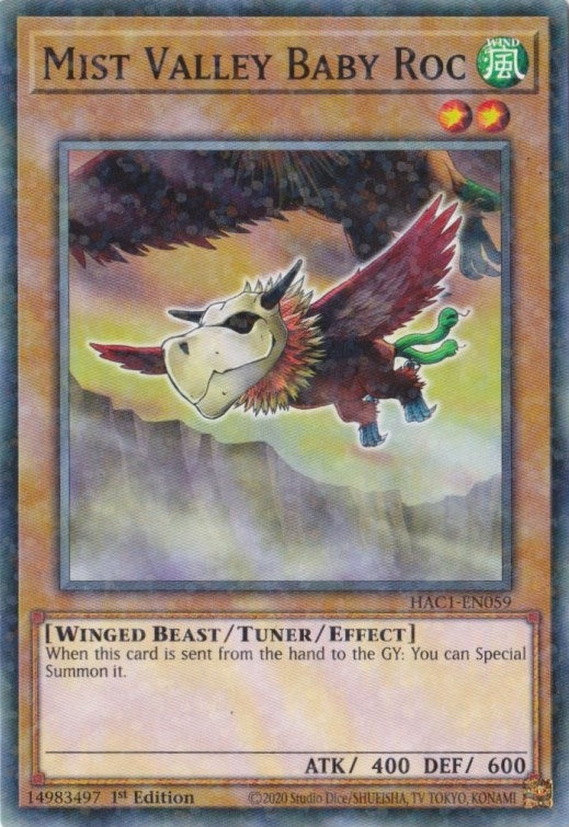 Mist Valley Baby Roc (Duel Terminal) (1059) (HAC1) - YuGiOh Single
