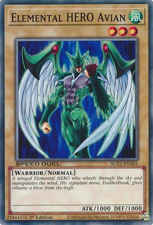 Elemental HERO Avian (101) - YuGiOh Single
