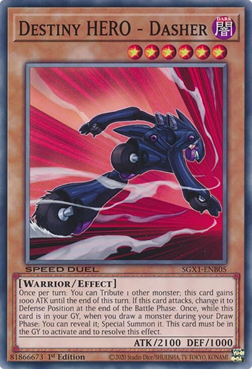 Destiny HERO - Dasher (105) - YuGiOh Single
