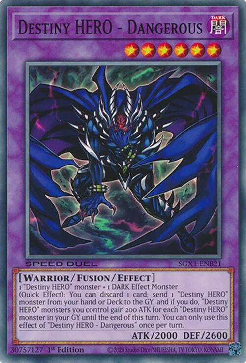 Destiny HERO - Dangerous (121) - YuGiOh Single