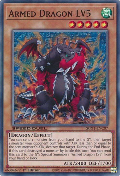 Armed Dragon LV5 (107) - YuGiOh Single
