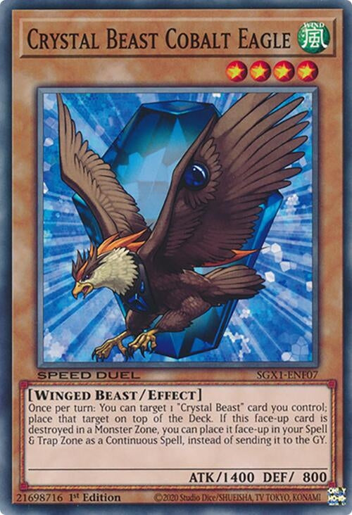 Crystal Beast Cobalt Eagle (107) - YuGiOh Single