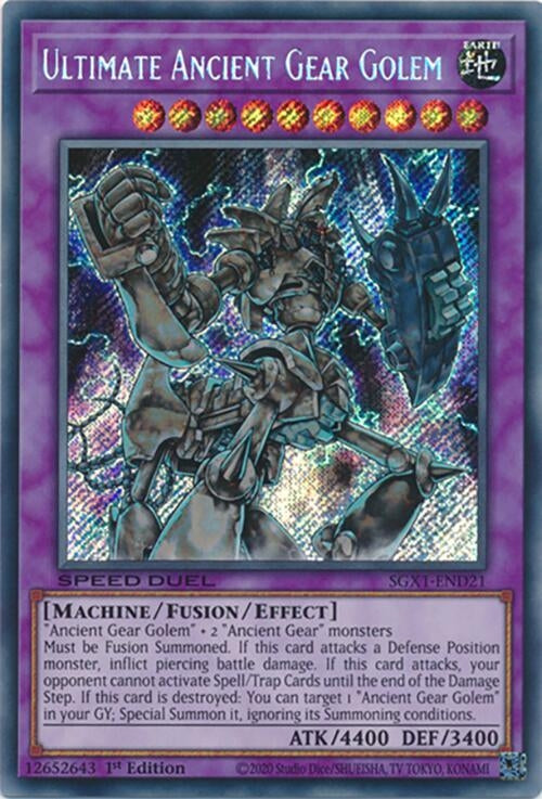 Ultimate Ancient Gear Golem (Secret Rare) (121) - YuGiOh Single