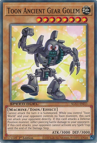 Toon Ancient Gear Golem (111) - YuGiOh Single