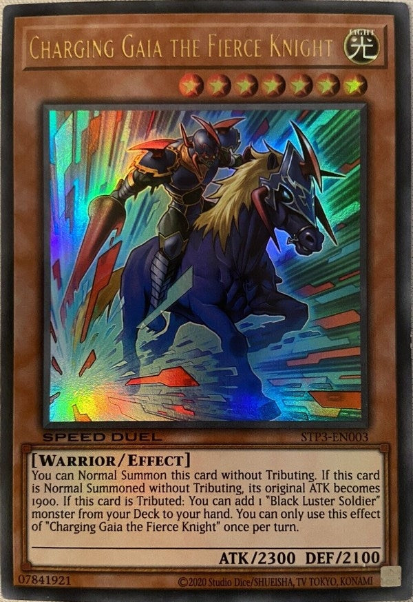 Charging Gaia the Fierce Knight (3003) (STP3) - YuGiOh Single