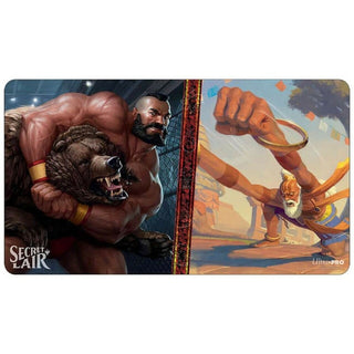 Secret Lair: Street Fighter ’Zangief the Red Cyclone and Dhalsim Pliable Pacifist’ Playmat for Magic The Gathering