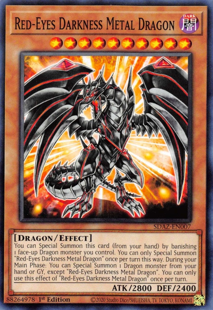 Red-Eyes Darkness Metal Dragon (7) (SDAZ) - YuGiOh Single