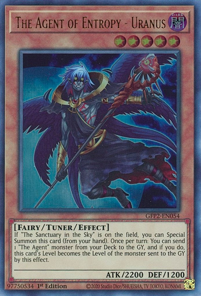 The Agent of Entropy - Uranus (2054) (GFP2) - YuGiOh Single