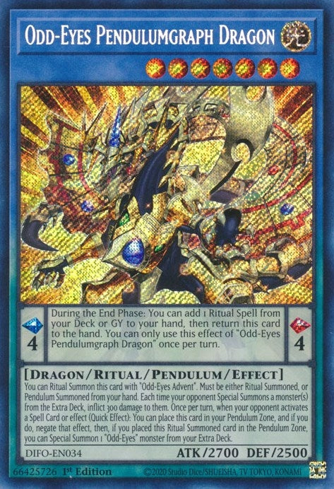 Odd-Eyes Pendulumgraph Dragon (34) (DIFO) - YuGiOh Single