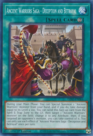 Ancient Warriors Saga - Deception and Betrayal (64) (DIFO) - YuGiOh Single