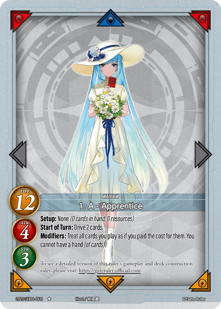 1. A - Apprentice (CR1) (2021) - Gate Ruler Single