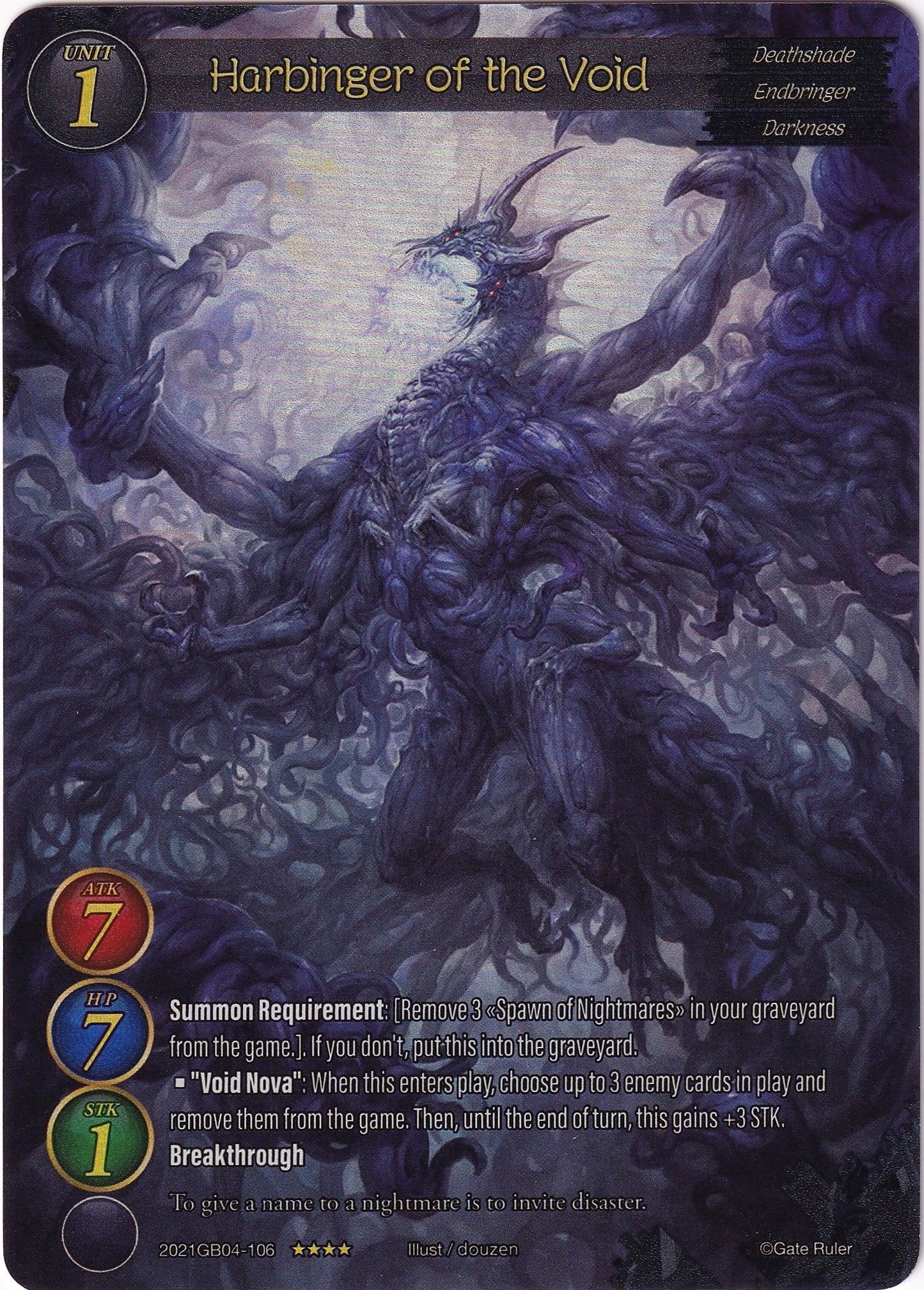 Harbinger of the Void (Full Art) (2021) - Gate Ruler Single