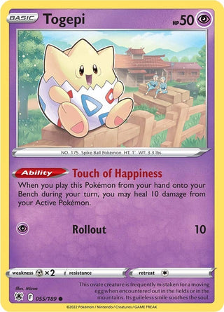 Togepi (055/189) (SWSH10: Astral Radiance)