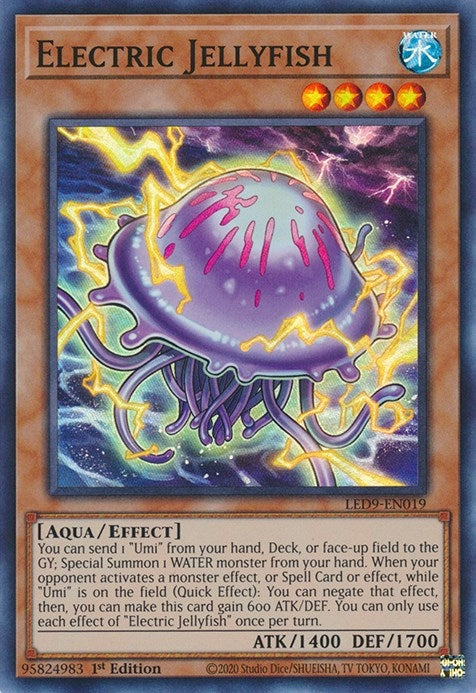 Electric Jellyfish (9019) (LED9) - YuGiOh Single