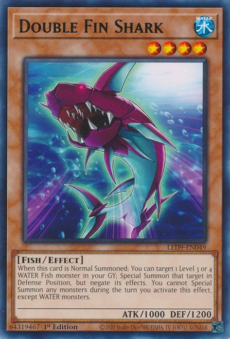 Double Fin Shark (9049) (LED9) - YuGiOh Single