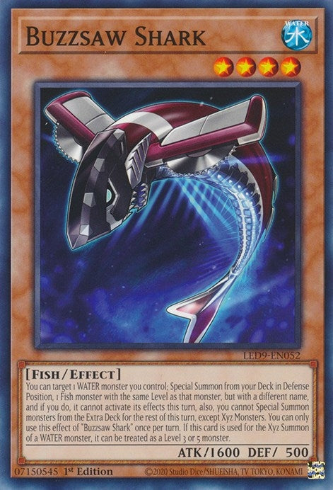 Buzzsaw Shark (9052) (LED9) - YuGiOh Single