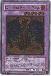Evil Hero Inferno Wing (UTR) (38) (GLAS) - YuGiOh Single