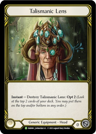 Image for Talismanic Lens (Golden) - FAB066 (FAB066) - Flesh and Blood TCG