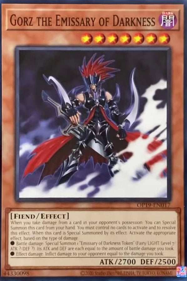 Gorz the Emissary of Darkness (19017) (OP19) - YuGiOh Single