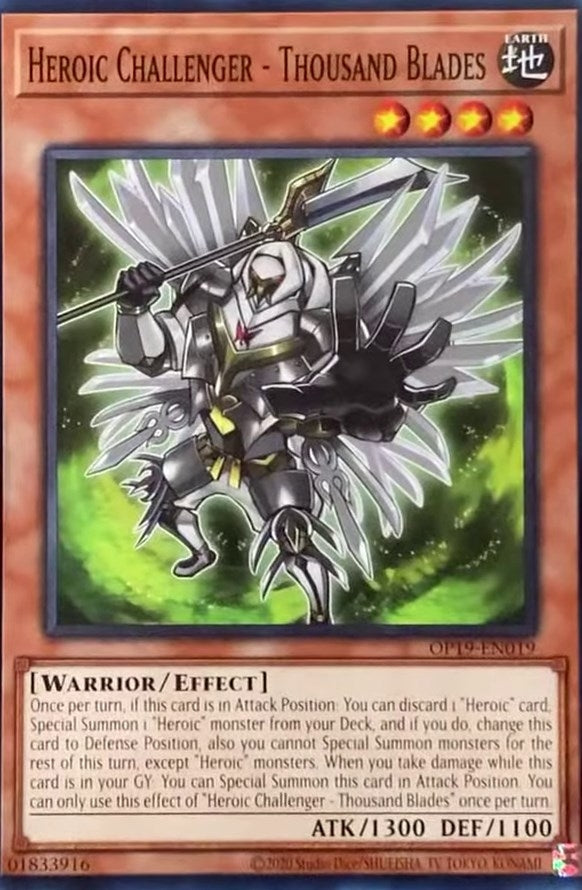 Heroic Challenger - Thousand Blades (19019) (OP19) - YuGiOh Single