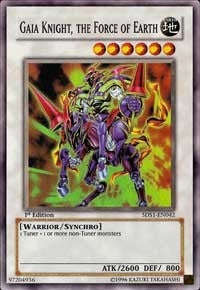 Gaia Knight the Force of Earth (Super Rare) (5) (5DS1) - YuGiOh Single