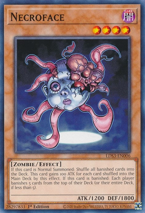Necroface (3006) (LDS3) - YuGiOh Single