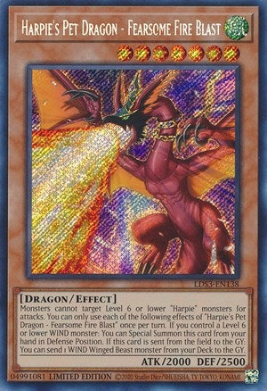 Harpie’s Pet Dragon - Fearsome Fire Blast (3138) (LDS3) - YuGiOh Single