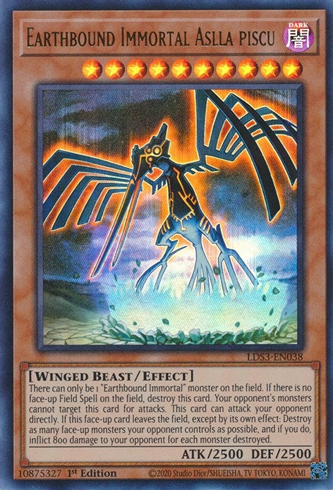 Earthbound Immortal Aslla Piscu (3038) (LDS3) - YuGiOh Single