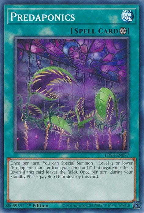 Predaponics (3077) (LDS3) - YuGiOh Single