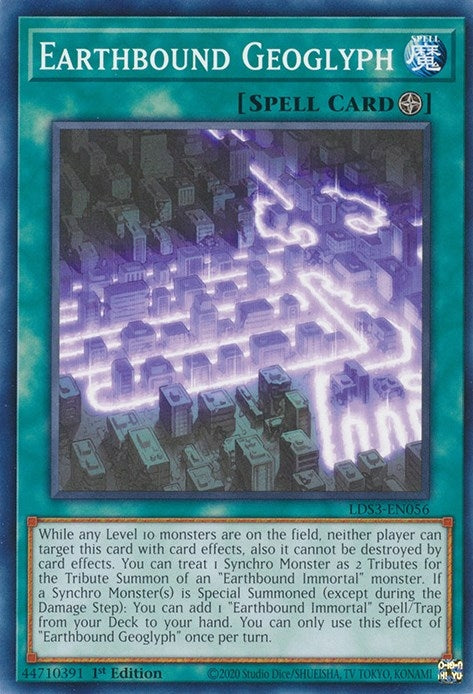Earthbound Geoglyph (3056) (LDS3) - YuGiOh Single