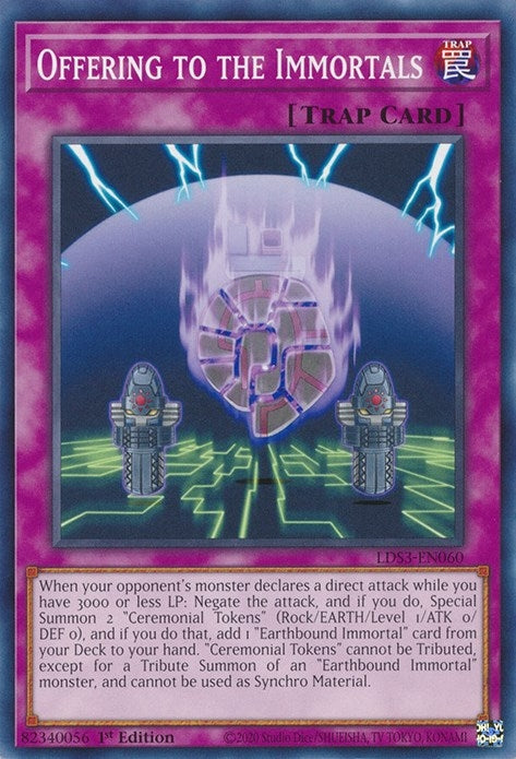 Offering to the Immortals (3060) (LDS3) - YuGiOh Single