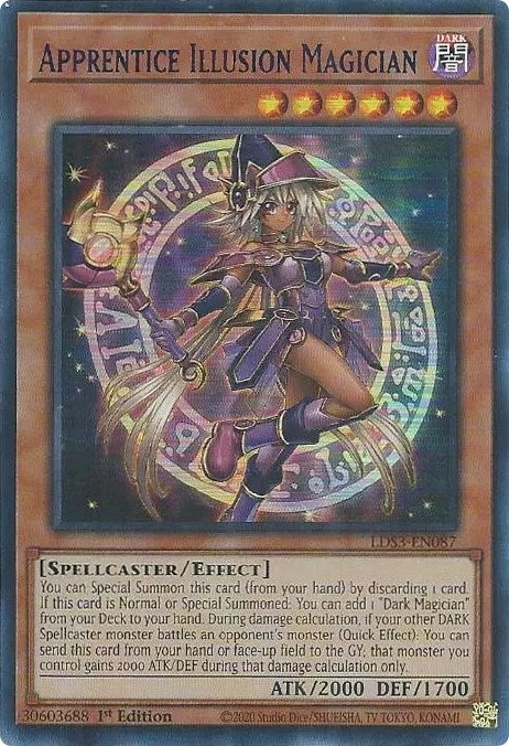 Apprentice Illusion Magician (Blue) (3087) (LDS3) - YuGiOh Single