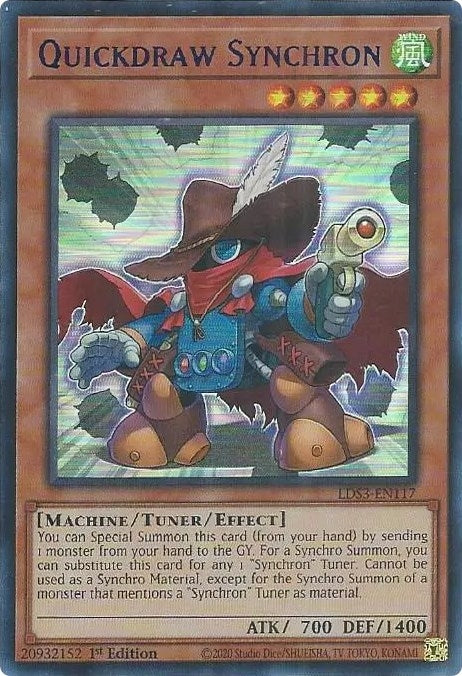 Quickdraw Synchron (Blue) (3117) (LDS3) - YuGiOh Single